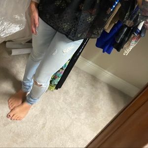 Distressed Hollister jeggings